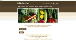 Desktop Screenshot of goldenearsfarm.com