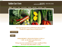 Tablet Screenshot of goldenearsfarm.com